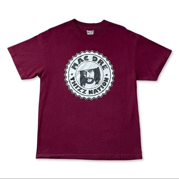 Mac Dre Thizz Nation Limited Edition Graphic T-Shirt Burgundy L - Picture 1 of 4